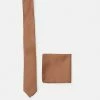Pier One SET - Pocket Square - Brown