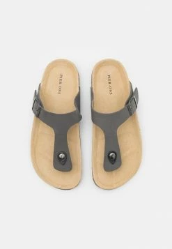 Pier One UNISEX - T-bar Sandals - Grey -Pier One Shop 915737e911e54b2c9b71fc16584aa271