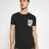Pier One Print T-shirt - Black