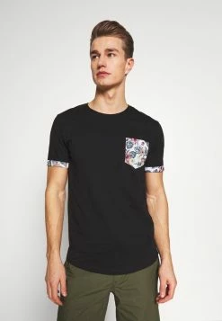 Pier One Print T-shirt - Black