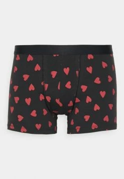 Pier One VALENTINE'S HEARTS BOXERS 2PACK - Pants - Black/red -Pier One Shop 93316f46d702497bbb3a53fc4bfe5545