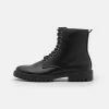 Pier One UNISEX - Lace-up Ankle Boots - Black