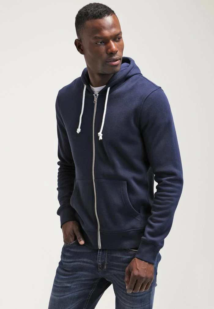 Pier One Zip-up Sweatshirt - Navy 1 Pier One Zip-up Sweatshirt - Navy