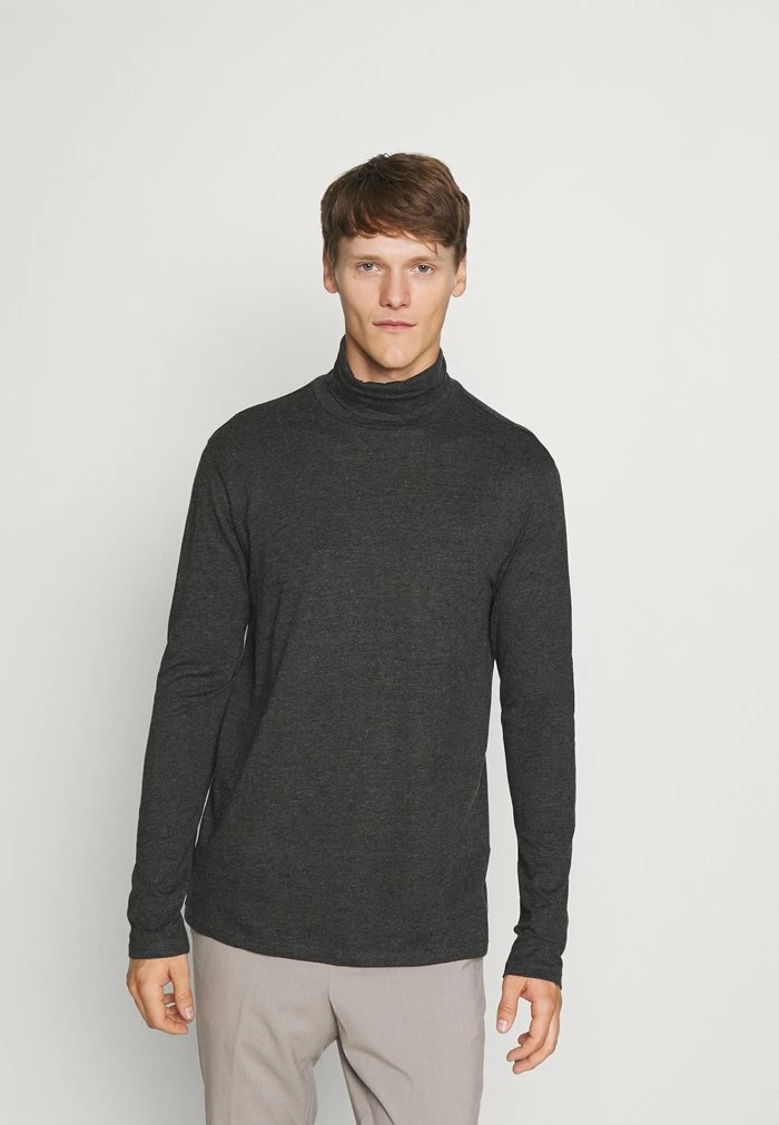 Pier One 3 PACK - Long Sleeved Top - Black/dark Grey/white 4 Pier One 3 PACK - Long Sleeved Top - Black/dark Grey/white - Image 4