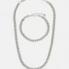 Pier One SET - Necklace - Silver-coloured