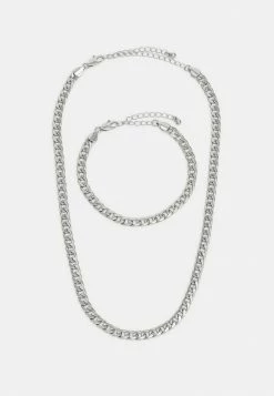 Pier One SET - Necklace - Silver-coloured