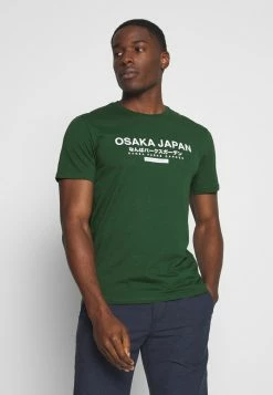 Pier One OSAKA TEE - Print T-shirt - Green