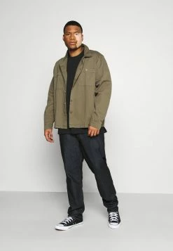 Pier One 3 PACK - Basic T-shirt - Khak/ Grey /black