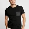Pier One Print T-shirt - Black