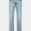 Pier One Straight Leg Jeans - Light Blue Denim