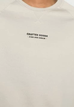 Pier One CRAFTED GOODS CREW - Sweatshirt - Off-white -Pier One Shop a069395134564dacb80f80f2885e14b7