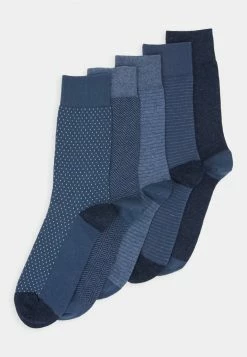 Pier One 5 PACK - Socks - Mottled Blue