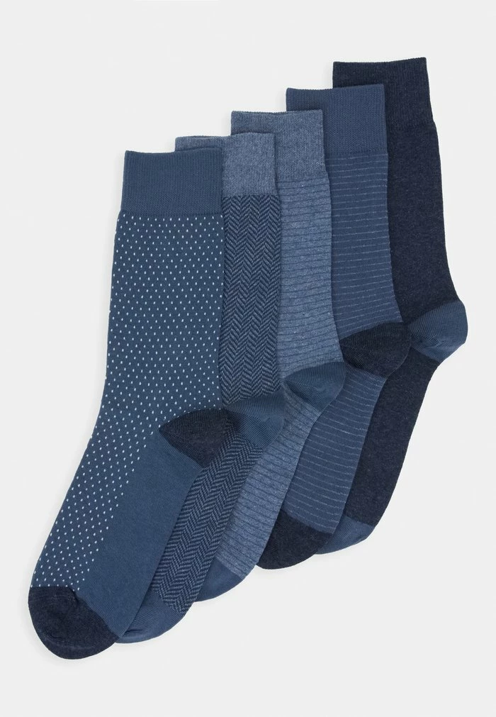 Pier One 5 PACK - Socks - Mottled Blue 1 Pier One 5 PACK - Socks - Mottled Blue