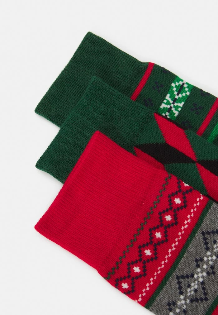 Pier One 3 PACK - Socks - Red/green/dark Green 2 Pier One 3 PACK - Socks - Red/green/dark Green - Image 2