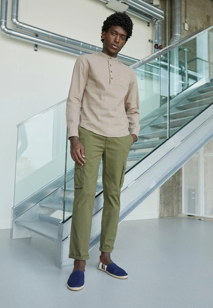 Pier One Cargo Trousers - Olive 1 Pier One Cargo Trousers - Olive