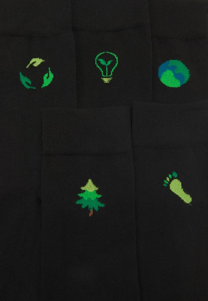 Pier One 5 PACK - Socks - Black 2 Pier One 5 PACK - Socks - Black - Image 2