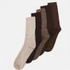 Pier One 5 PACK - Socks - Brown