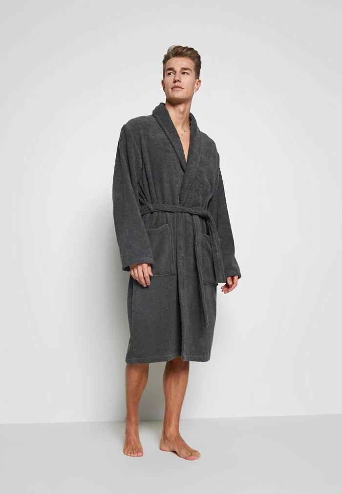 Pier One Dressing Gown - Dark Gray 2 Pier One Dressing Gown - Dark Gray - Image 2