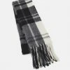 Pier One UNISEX - Scarf - Black/white
