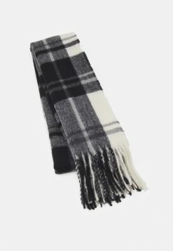 Pier One UNISEX - Scarf - Black/white
