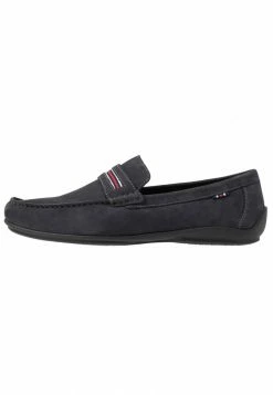 Pier One LEATHER - Slip-ons - Dark Blue