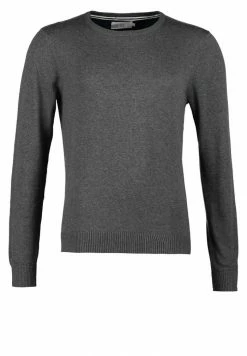 Pier One BASIC CREWNECK - Jumper - Dark Grey Melange -Pier One Shop a544139b03e5432e9796573c491ff748
