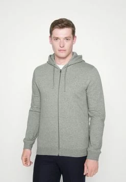 Pier One Zip-up Sweatshirt - Mottled Grey