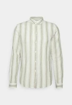 Pier One COTTON / LINEN STRIPES - Shirt - White/green 10 Pier One COTTON / LINEN STRIPES - Shirt - White/green -Pier One Shop a6fe47f374134049b92e354617dbbb7d