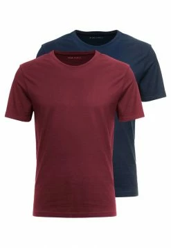 Pier One 2 PACK - Basic T-shirt - Bordeaux -Pier One Shop a990708a965045f09ae4d28cffe4d0b2