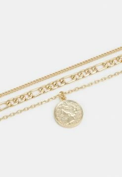 Pier One UNISEX 3 PACK - Necklace - Gold-coloured -Pier One Shop abc6e122dd3343e3ae69457cf3e58958