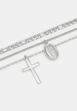 Pier One UNISEX 3 PACK - Necklace - Silver-coloured -Pier One Shop abd1522e94994f88af45c0b246e9a9d9