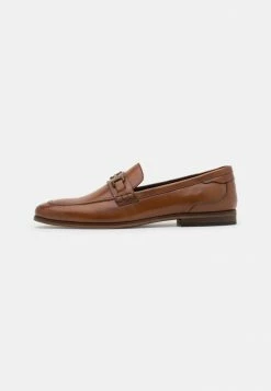 Pier One LEATHER - Slip-ons - Cognac
