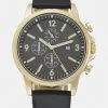 Pier One UNISEX - Chronograph Watch - Black/gold-coloured