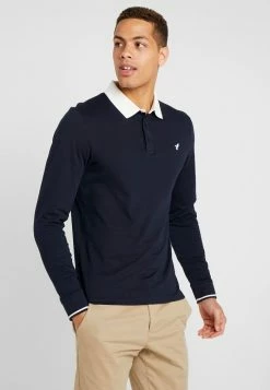 Pier One MUSCLE FIT - Polo Shirt - Dark Blue