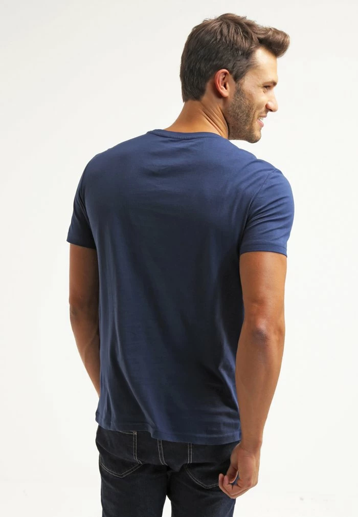 Pier One Basic T-shirt - Dark Blue 3 Pier One Basic T-shirt - Dark Blue - Image 3