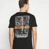 Pier One Print T-shirt - Black