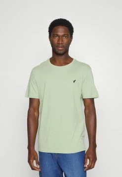 Pier One 5 PACK - Basic T-shirt - White/blue/stone -Pier One Shop b410943a224f48cb88dc772b8e7068b1