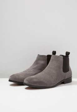Pier One LEATHER - Classic Ankle Boots - Dark Gray -Pier One Shop b5034055d7244b5dacdae43d72534993