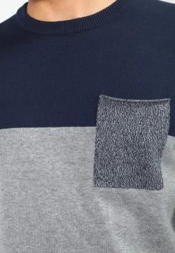 Pier One Jumper - Mottled Grey/dark Blue -Pier One Shop b51d28df5cec40f7a79a845aa9bf0c6b