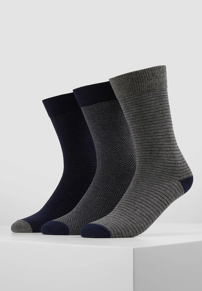 Pier One 5 PACK - Socks - Dark Blue/mottled Grey 2 Pier One 5 PACK - Socks - Dark Blue/mottled Grey - Image 2