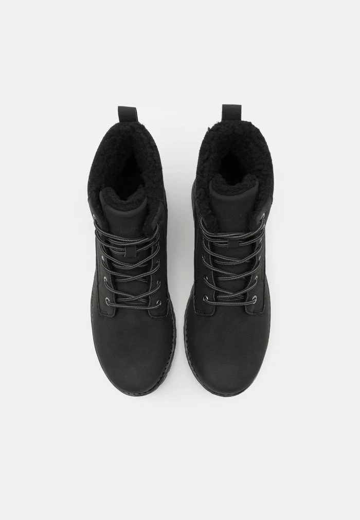 Pier One Lace-up Ankle Boots - Black 4 Pier One Lace-up Ankle Boots - Black - Image 4