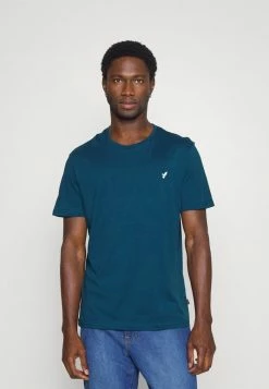 Pier One 5 PACK - Basic T-shirt - White/blue/stone -Pier One Shop b839b6722acb4810893aab216141f42b