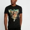 Pier One Print T-shirt - Black