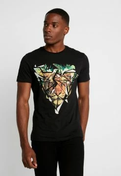 Pier One Print T-shirt - Black
