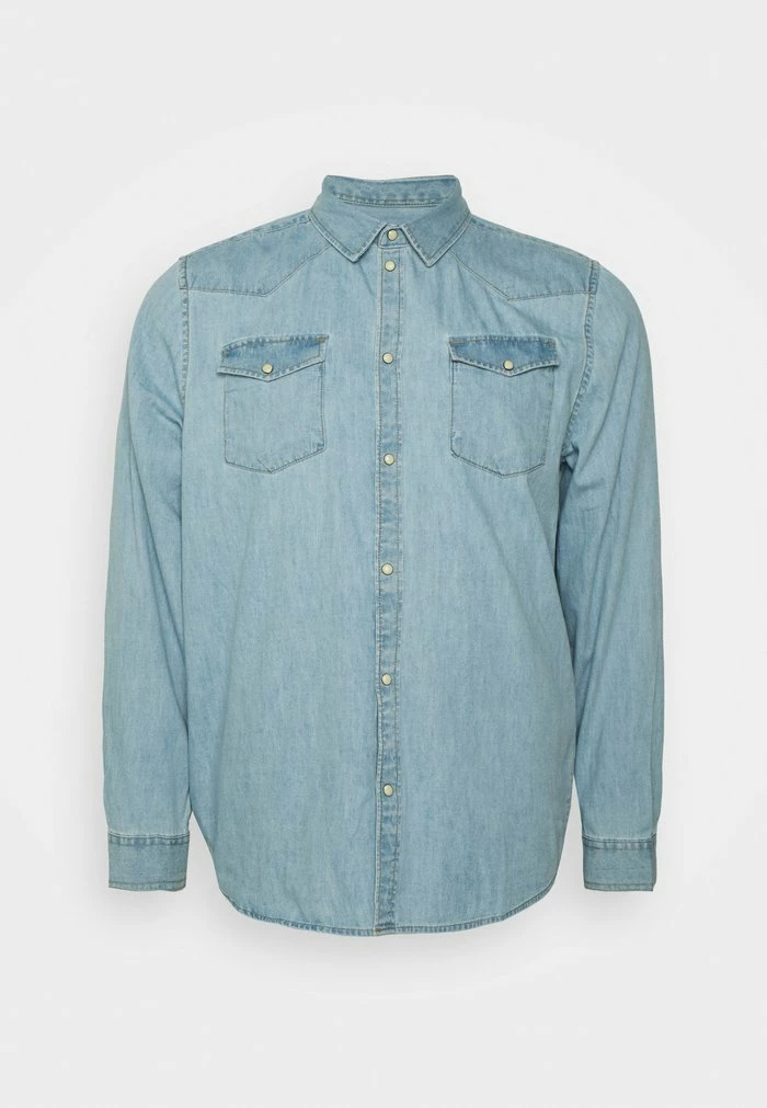 Pier One DENIM - Shirt - Light Blue Denim 1 Pier One DENIM - Shirt - Light Blue Denim