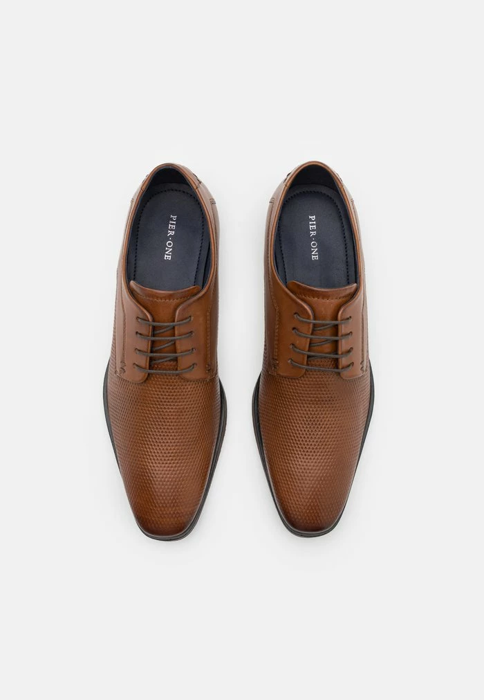 Pier One LEATHER - Lace-ups - Cognac 4 Pier One LEATHER - Lace-ups - Cognac - Image 4