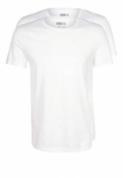 Pier One 2 PACK - Basic T-shirt - White