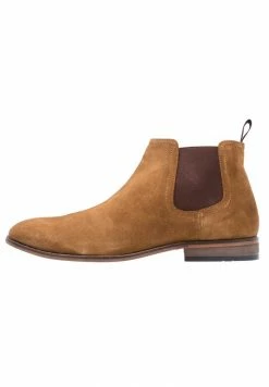 Pier One LEATHER - Classic Ankle Boots - Cognac