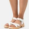 Pier One LEATHER - Sandals - White