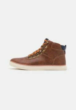 Pier One Lace-up Ankle Boots - Cognac